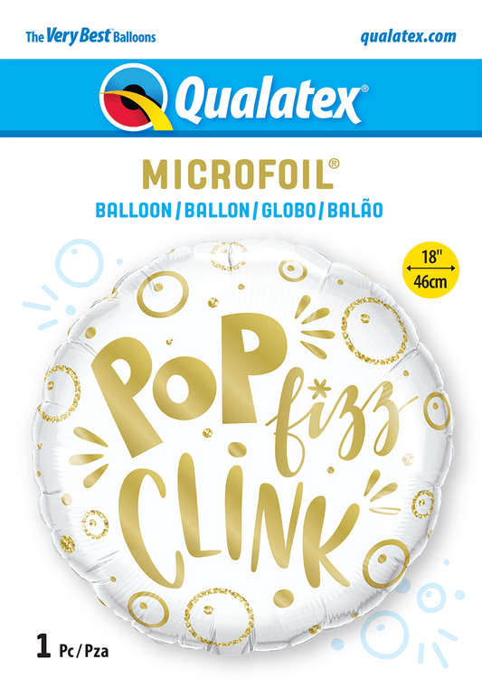Pop Fizz Clink Foil Balloon - Eternity Party Express