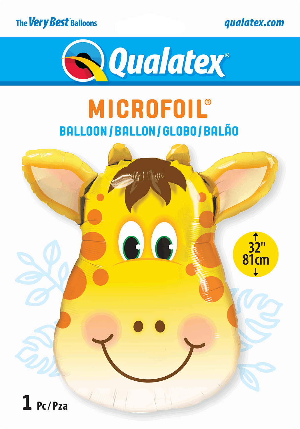 Giraffe Head Shaped Foil Balloon - Eternity Party Express
