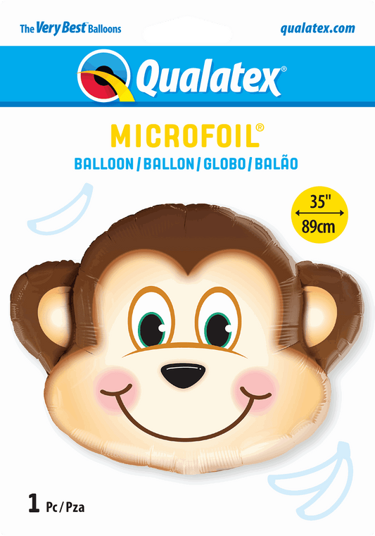 Monkey Head Shaped Foil Balloon - Eternity Party Express