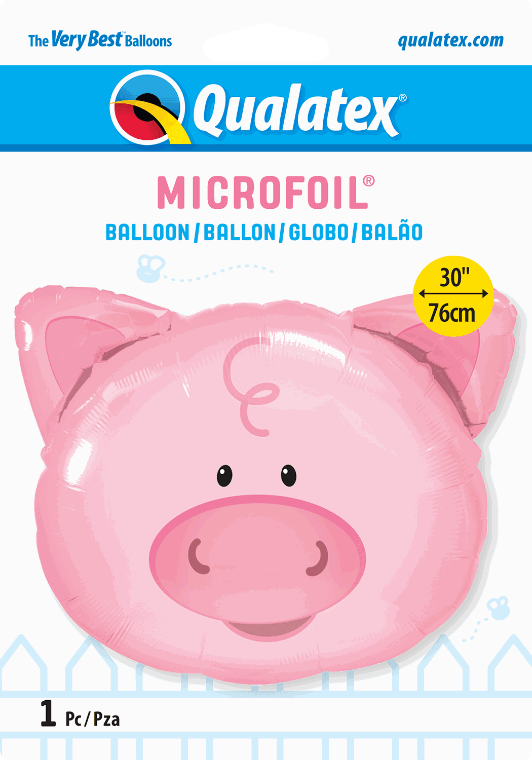 Pig Head Shaped Foil Balloon - Eternity Party Express