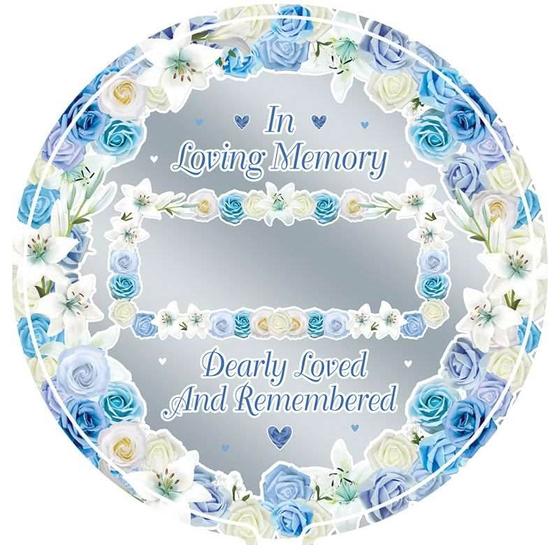 Personalised Blue Remembrance Foil Balloon - Eternity Party Express