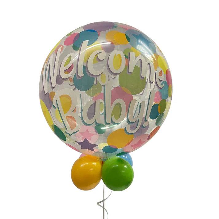 Welcome Baby Bubble Balloon - Eternity Party Express