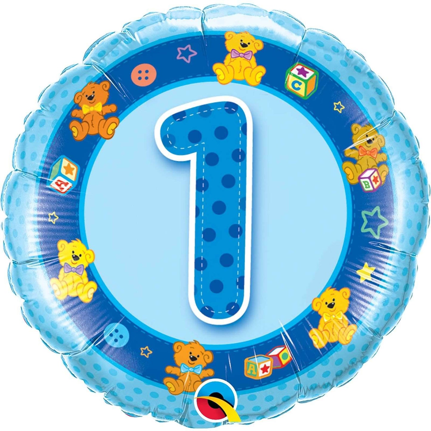 1st Blue Teddies Foil Balloon - Eternity Party Express