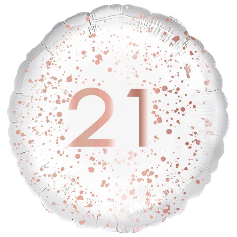 21 Rose Gold Foil Balloon - Eternity Party Express