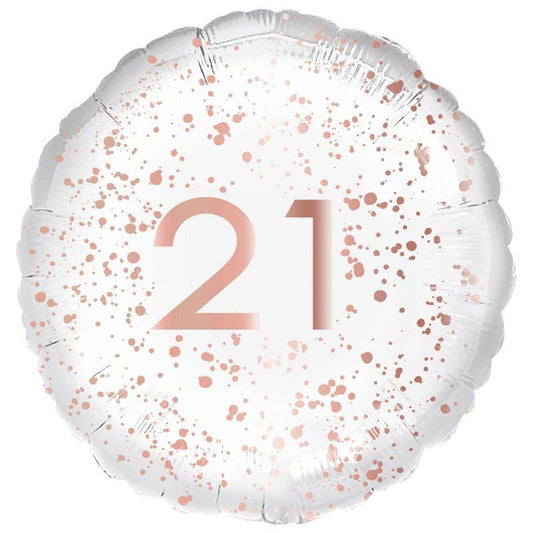 21 Rose Gold Foil Balloon - Eternity Party Express