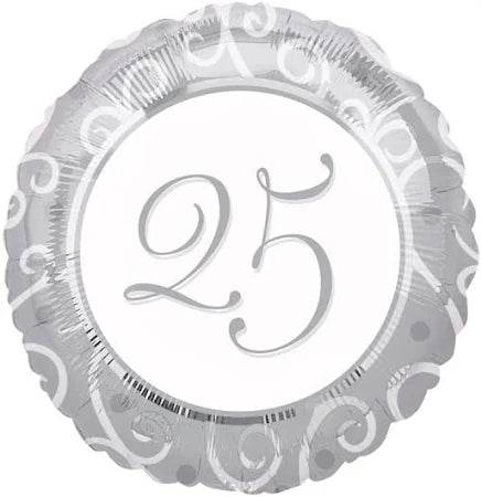 25th Foil Balloon - Eternity Party Express
