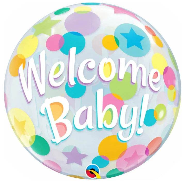 Welcome Baby Bubble Balloon - Eternity Party Express