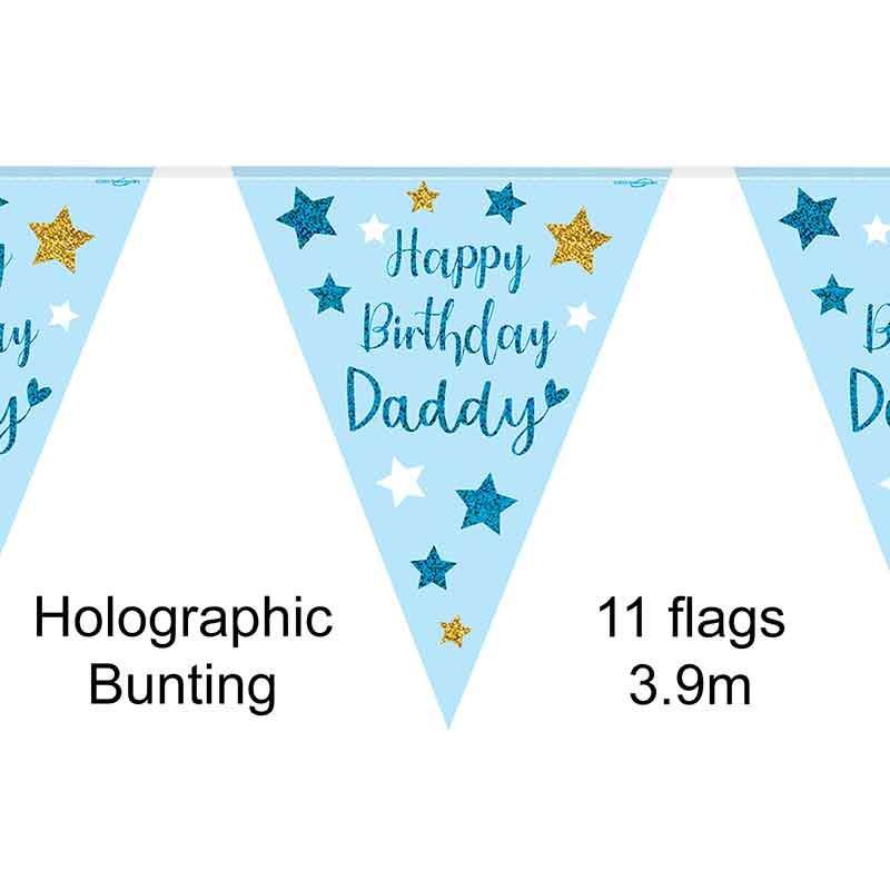 Happy Birthday Daddy Bunting - Eternity Party Express