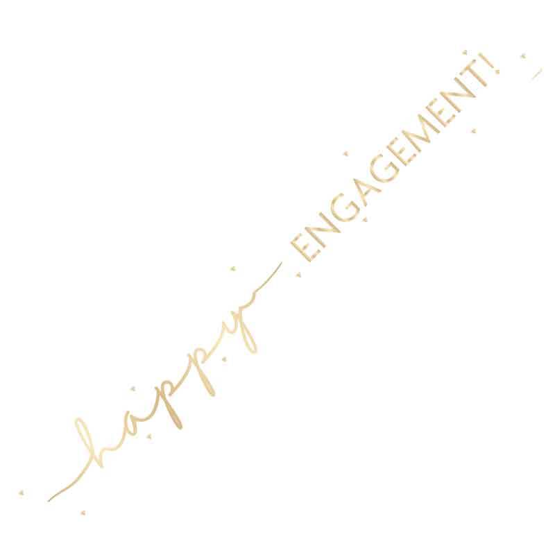 Happy Engagement Foil Banner - Eternity Party Express