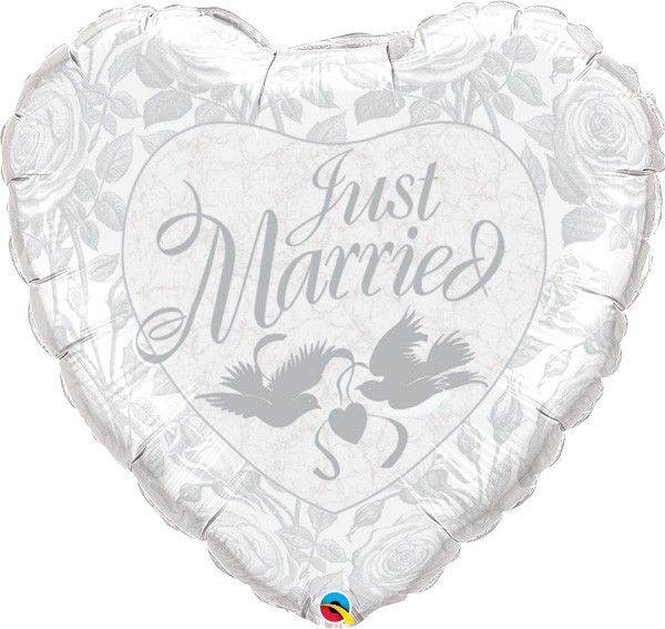 Just Married Foil Balloon - Eternity Party Express