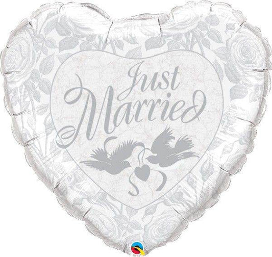 Just Married Foil Balloon - Eternity Party Express