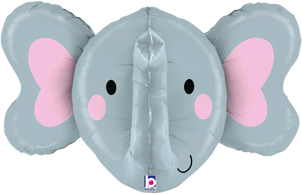 3D Elephant Head Shaped Foil Balloon