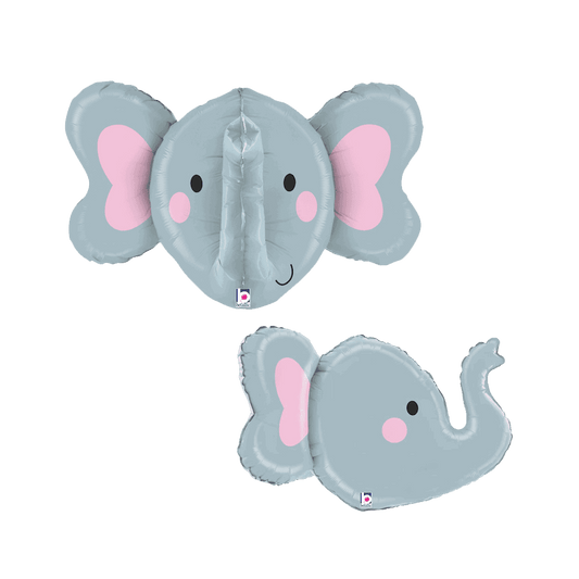 3D Elephant Head Shaped Foil Balloon - Eternity Party Express
