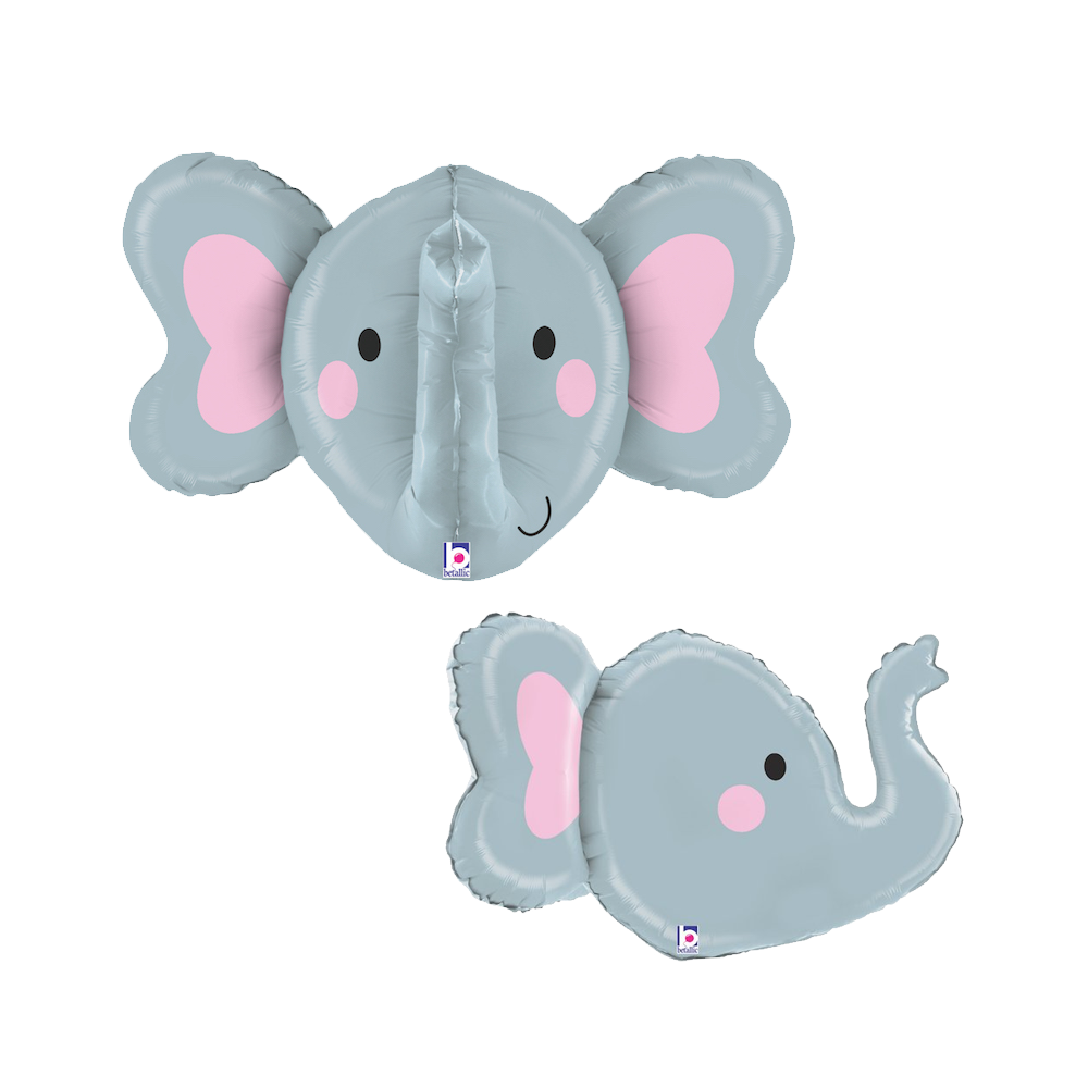 3D Elephant Head Shaped Foil Balloon