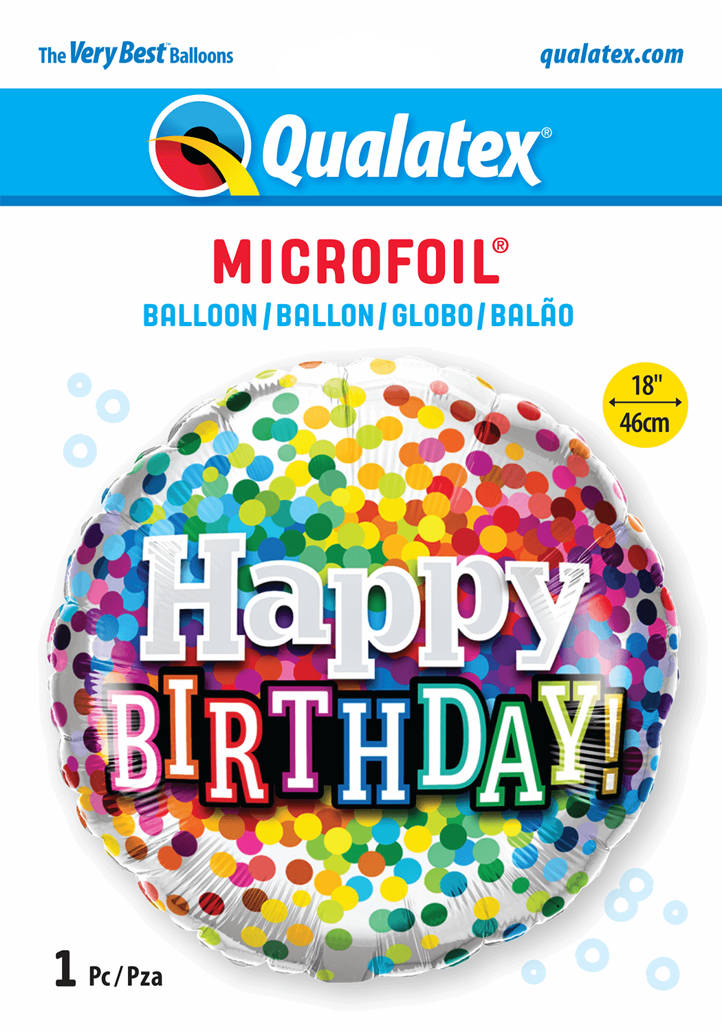Colourful Confetti Dot Burst Happy Birthday - Eternity Party Express