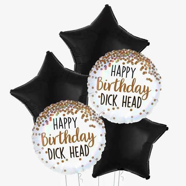 5 Balloon Cluster Birthday Di*khead