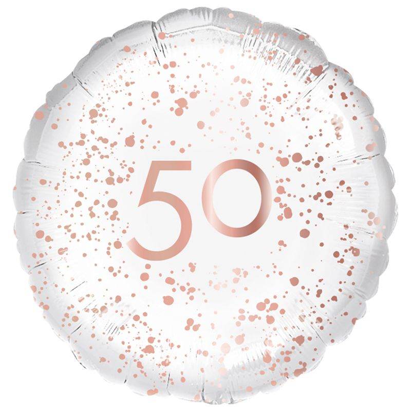 50 Rose Gold Foil Balloon - Eternity Party Express