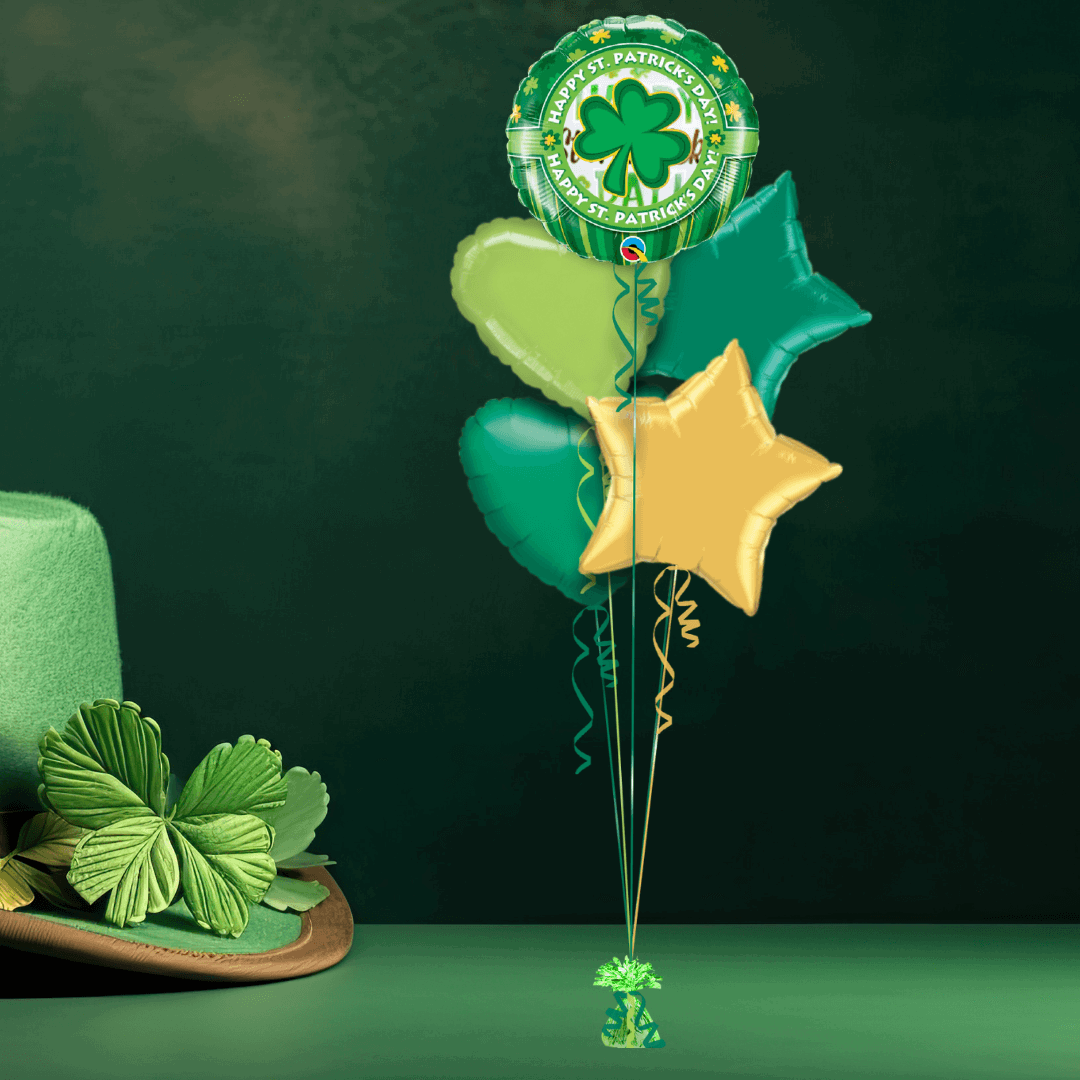 Happy St Patricks Day Shamrock Balloon - Eternity Party Express