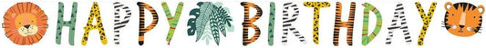 Jungle Happy Birthday Banner - Eternity Party Express