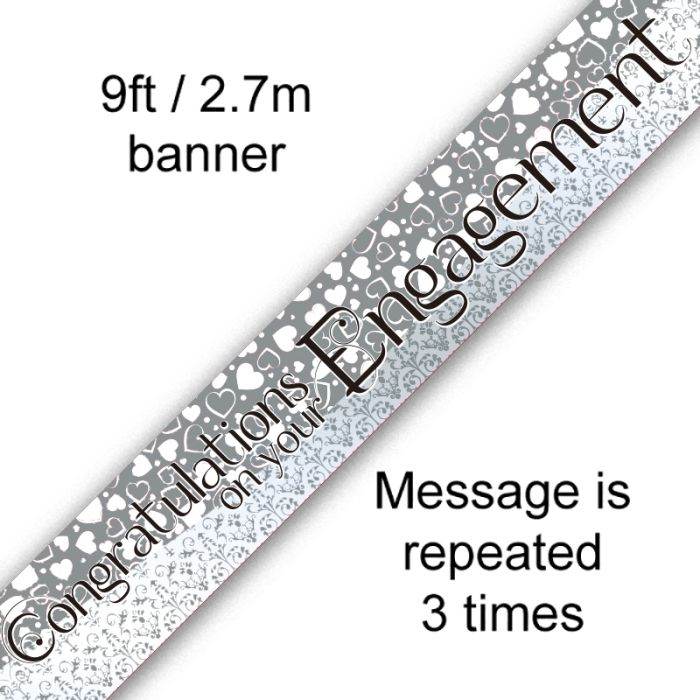 Engagement Foil Banner - Eternity Party Express