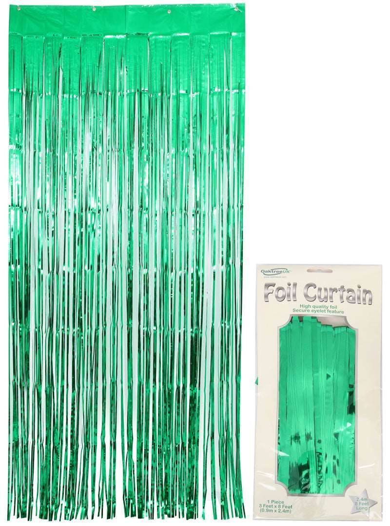 Metallic Green Foil Door Curtain - Eternity Party Express