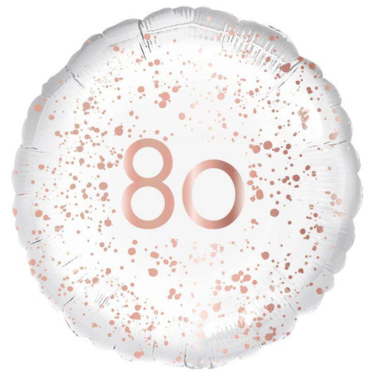 80 Rose Gold Foil Balloon - Eternity Party Express