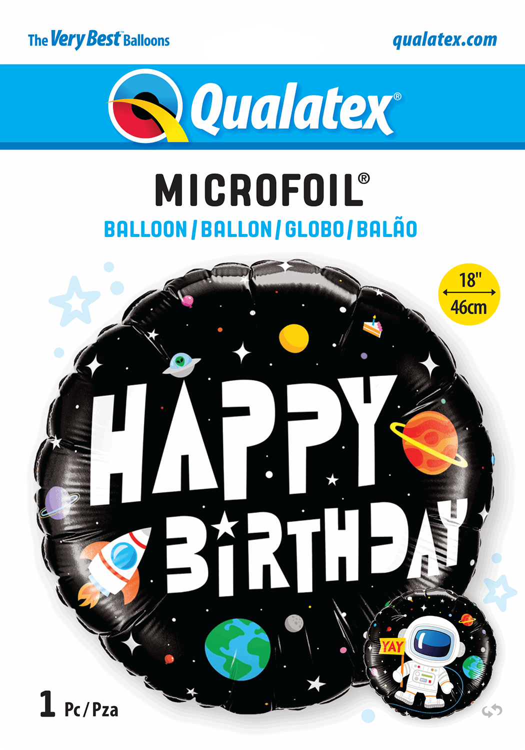 Astronaut Birthday Foil Balloon - Eternity Party Express