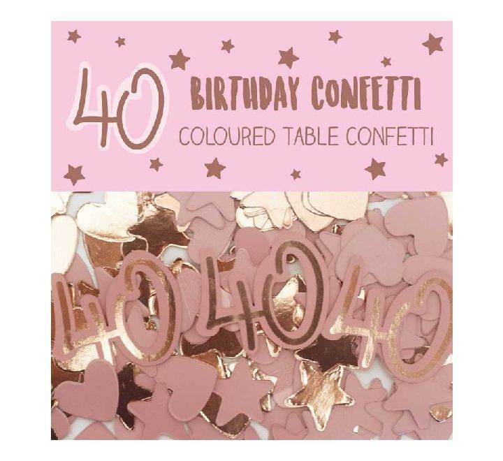 Rose Gold Pink 40th Birthday - Eternity Party Express
