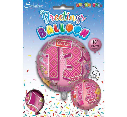 Age 13 Foil Balloon - Eternity Party Express