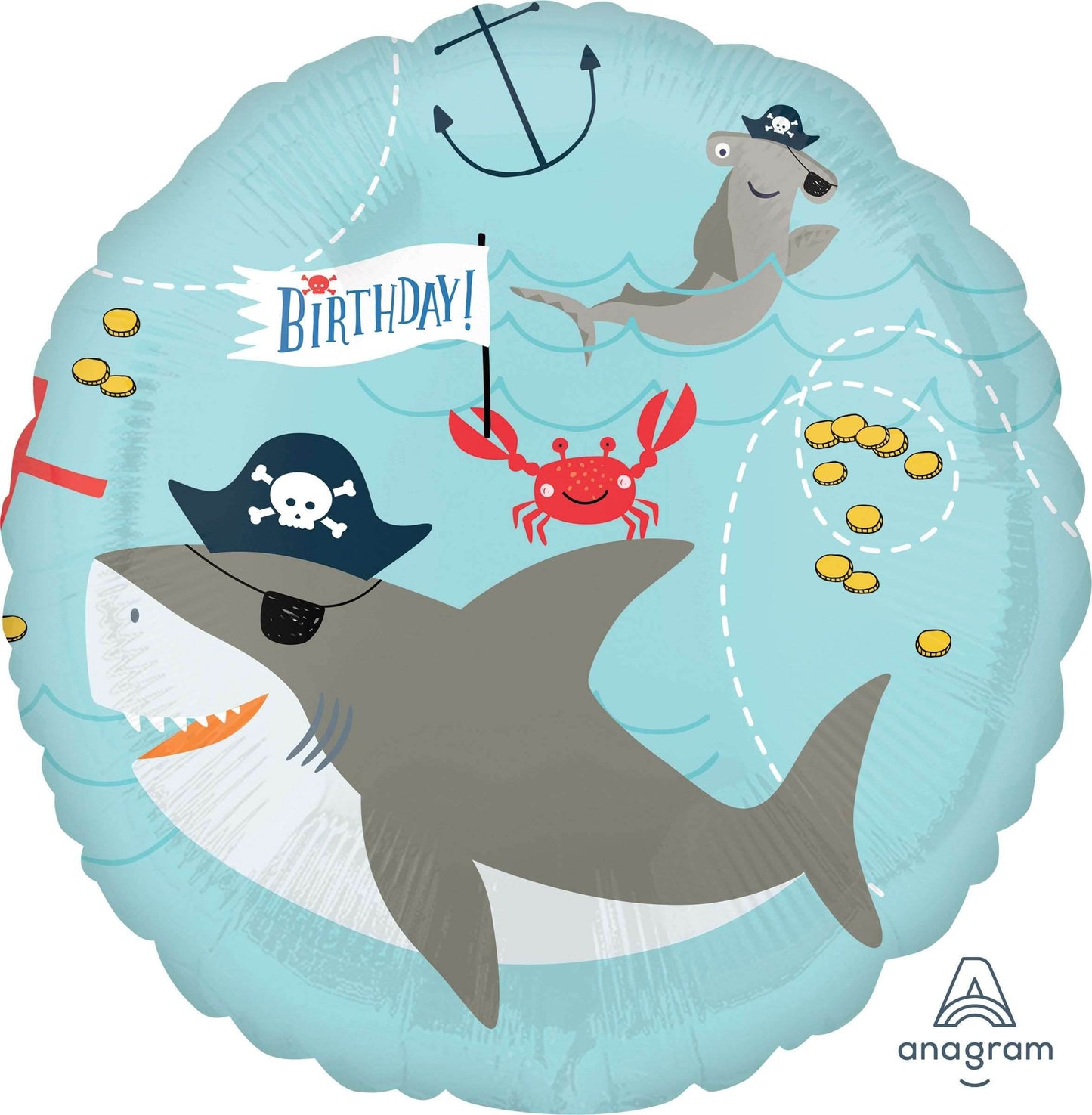 Ahoy Birthday Foil Balloon - Eternity Party Express