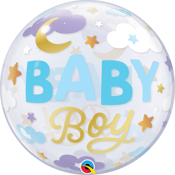 Baby Boy Sweet Dreams Bubble Balloon - Eternity Party Express