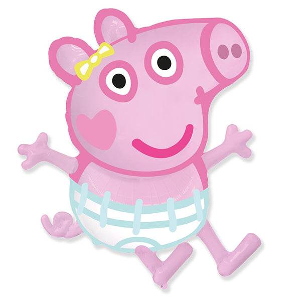 Baby Evie Peppa Pig Shape Foil Balloon - Eternity Party Express