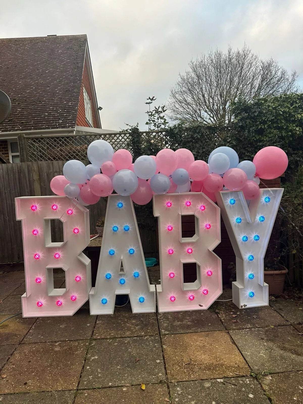 Led 4ft BABY Letters - Eternity Party Express