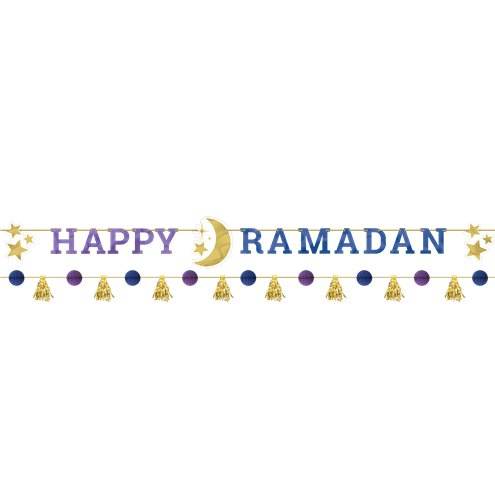 Happy Ramadan Paper Banner - Eternity Party Express
