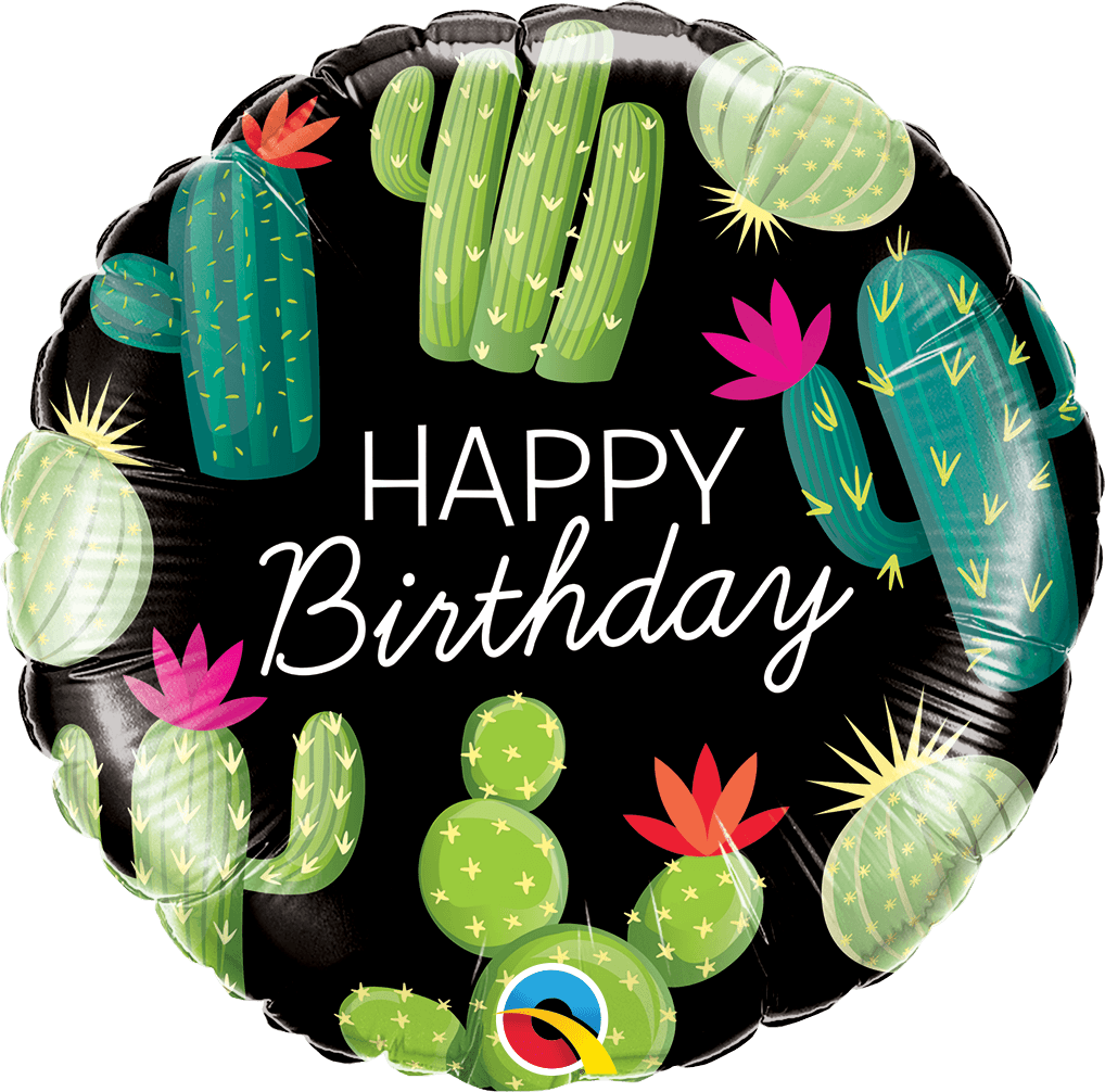 Happy Birthday Cactuses Foil Balloon - Eternity Party Express