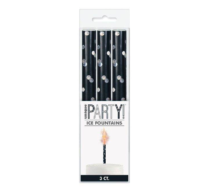 Black Glitz Ice Fountain - Eternity Party Express
