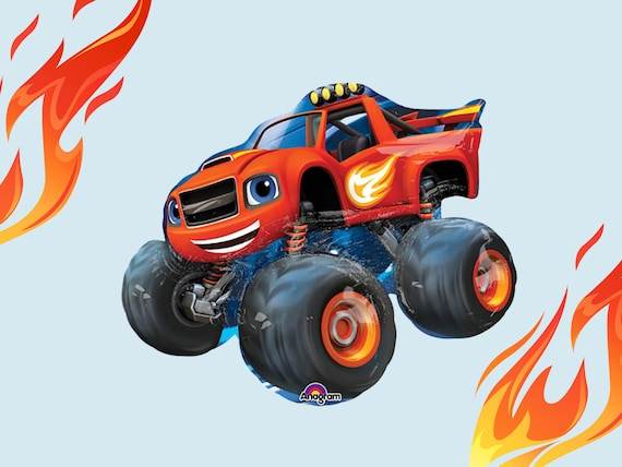 Blaze Monster Machine Shape Foil Balloon - Eternity Party Express