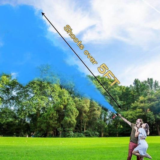 Gender Reveal Smoke Cannon, Fire Extinguisher Blue - Eternity Party Express