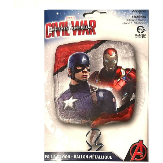 Captain America Civil War Foil Balloon Round 18 Inch - Eternity Party Express