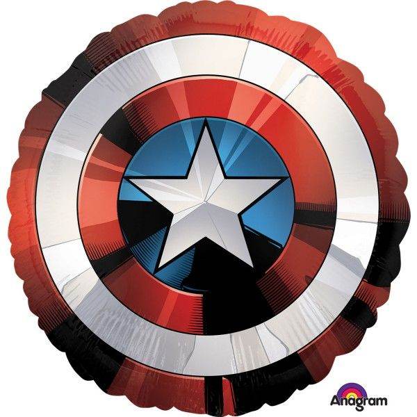 Captain America Shield Shaped Foil Balloon - Eternity Party Express