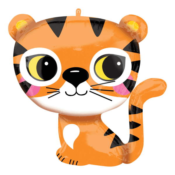 Cute Tiger Shaped Foil Balloon - Eternity Party Express
