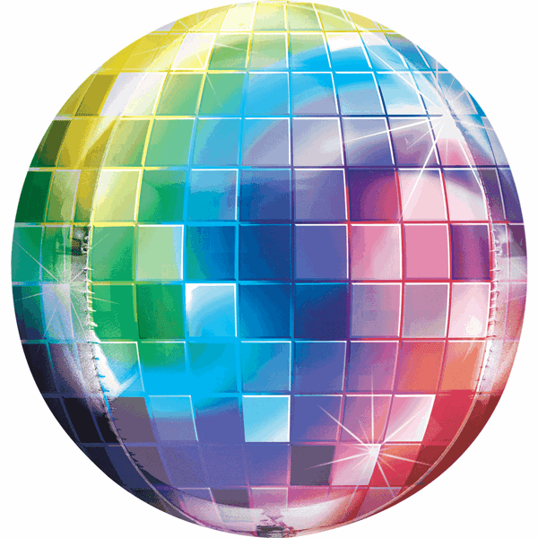 Colourful Disco Ball Foil Balloon - Eternity Party Express