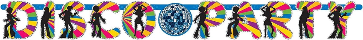 Disco Party Letter Banner
