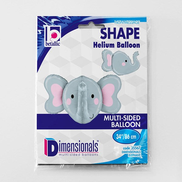 3D Elephant Head Shaped Foil Balloon