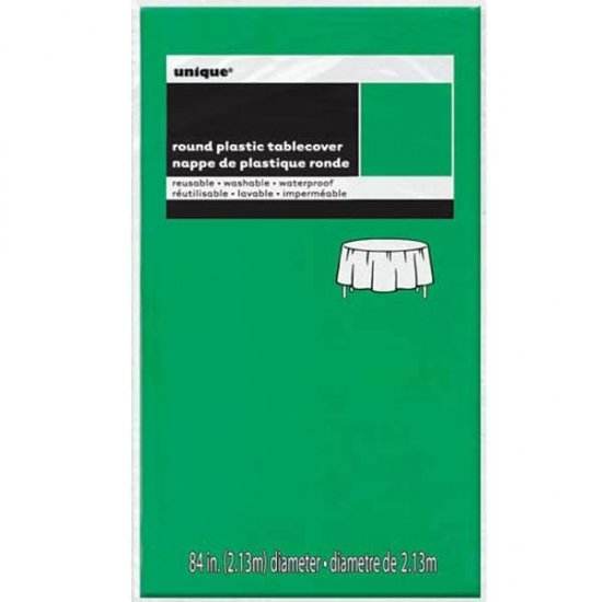 Emerald Green Plastic Tablecover - Eternity Party Express