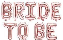 Bride To Be Foil Balloon Banner Kit Rose Gold - Eternity Party Express