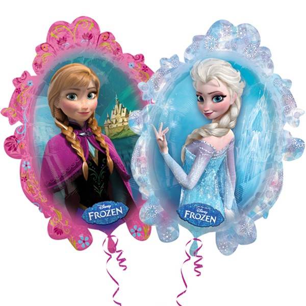 Frozen Mirror Anna Elsa and Anna Shaped Foil Balloon - Eternity Party Express