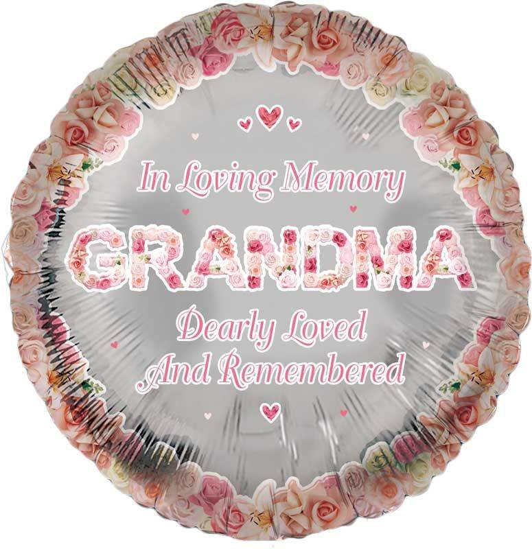 Grandma Remembrance Foil Balloon - Eternity Party Express