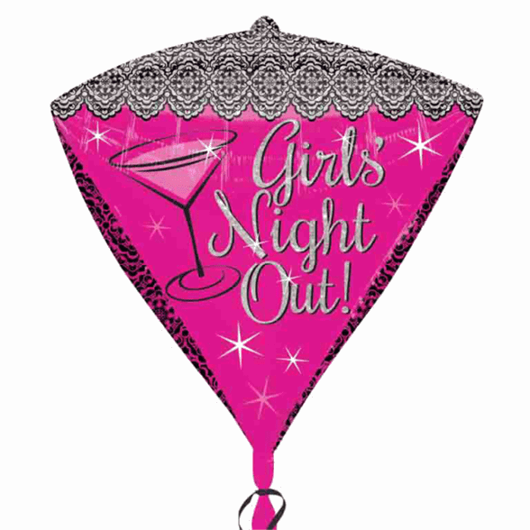 Girl's Night Out Diamond Foil Balloon - Eternity Party Express