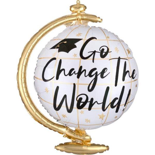 Go Change the World Globe Foil Balloon - Eternity Party Express
